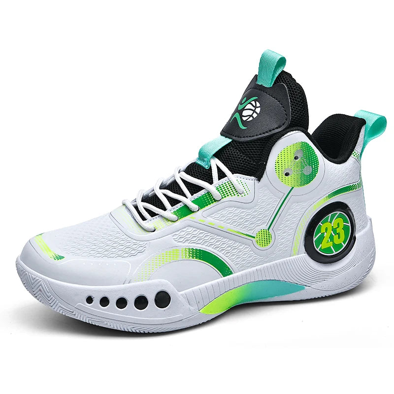 New high top basketball shoes Breathable comfortable sports shoes for men and women training athletes casual student shoes